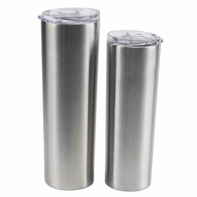 China Durable Wholesale Stainless Steel 30oz Lean Tumbler 20oz Double Wall Vacuum Insulated Tumbler Sublimation With Straw for sale