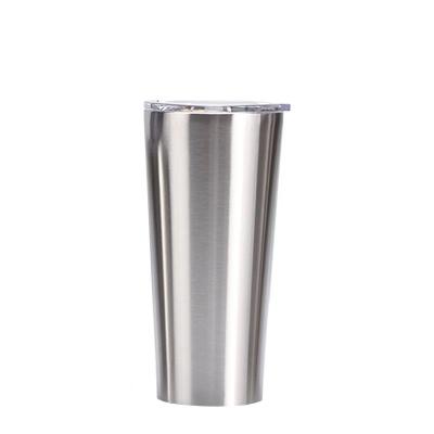 China Stainless Steel Walled Durable 24oz Tapered Tumbler Double Vacuum Insulated Straight Slim Cup Water Tumbler for sale