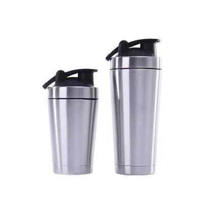 China Wholesale Hot Viable Non-slip Style Cup Insulated Mixing Shaker Bottle Stainless Steel for sale