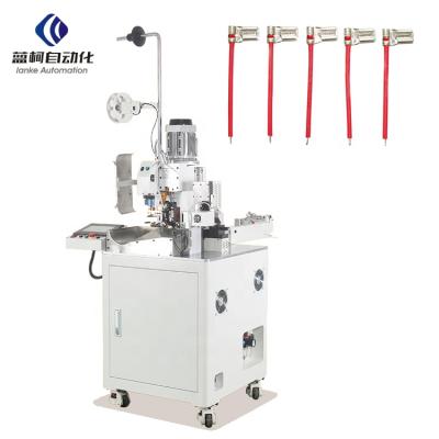 China High quality full automatic dual terminal heads wire crimping crimping machine for wire harness Te koop