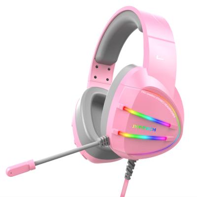 China Headband Pink Color HGM10H Gaming Earphone Headset for sale