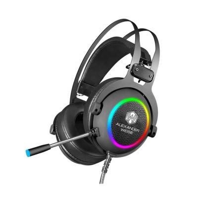 China With RGB flowing breathing light or color lighting (optional); Wholesale HGL200SH Headphones Earphone Headphones Wired Gaming Headsets for sale