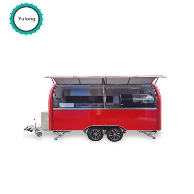 China Various Multifuntion Models Of Europe's Most Fashionable Fast Food Trailer Food Truck Towing Food Truck for sale