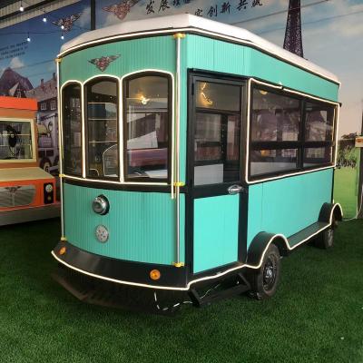 China Customizable popular cheap electric food truck vegetable processing factory mobile electric fast food truck for sale for sale