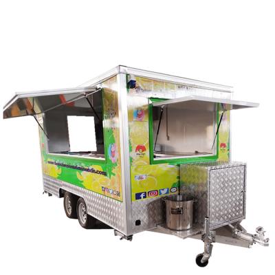 China Multifuntion 2021 newest China Yulong made truck food supply truck mobile food trailer for sale for sale