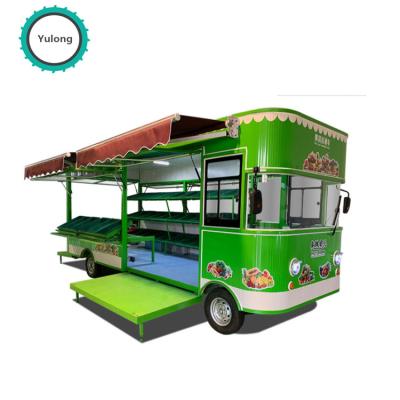 China Vegetable Processing Plant Trailer Stainless Steel Food Truck Food Truck Business Mobile Supply Trailer Cooking Customization for sale