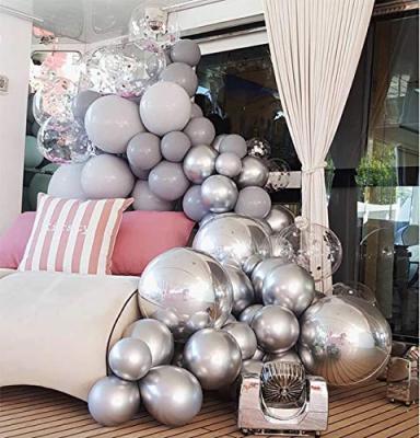 China Cheap Sale Partycool 50pcs High Quality Chrome Helium Metallic Balloons Eco-friendly 12inch Disposable Party Birthday Thick Latex Wedding Balloons for sale