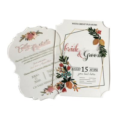 China China Partycool Custom Wedding Party Supplies Transparent Wedding Party Supplies Acryly Wedding Invitation for sale