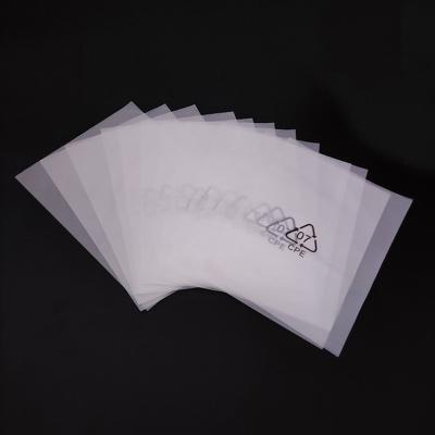 China Soft Recyclable Eco Friendly Transparent Cpe Packaging Plain Pouch Custom Frosted Plastic Bag for sale