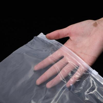 China Recyclable OEM ODM T-shirt Pockets LDPE Clear Plastic Zipper Bag Packaging for sale