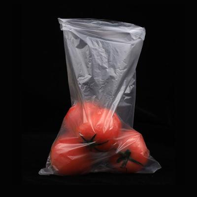 China Recyclable Flat Roll Bags On Clear Plastic Roll HDPE Supermarket Food Heat Seal Gravure Printing Accept for sale