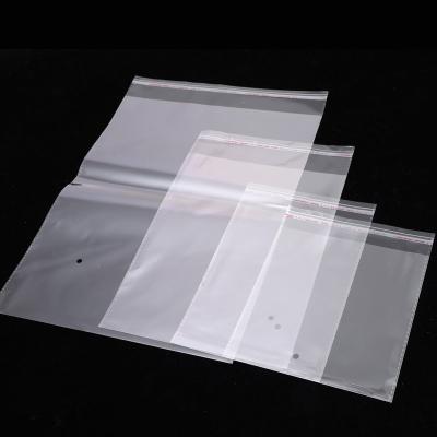 China Factory wholesale recyclable low price transparent self adhesive seal clothes OPP packaging plastic bag for sale