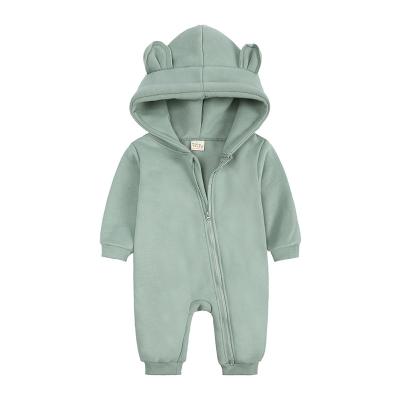 China 100% Cotton Baby Going Out Clothes Thick Romper Autumn And Winter Newborn Style Clothes for sale