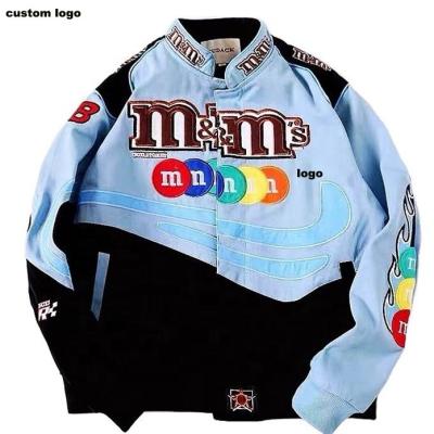 China Viable Custom Baseball Logo Letterman Jacket Varsity Bomber Motorcycle Racing Jacket OEM Embroidery Chenille Patches Jaket For Men for sale