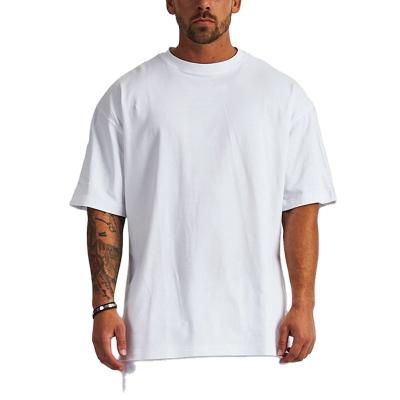 China Viable high quality heavy cotton oversized men's T-shirt fashion loose large size men's short-sleeved T-shirt border brand for sale