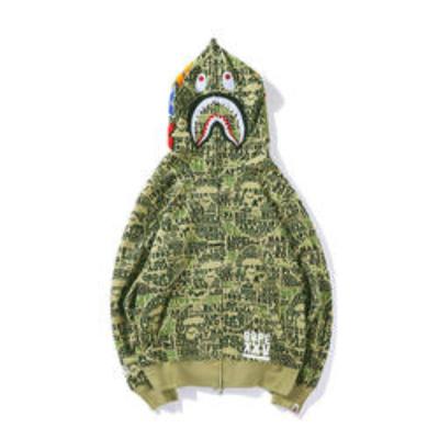 China Hot Sale QUICK DRY 3D Digital Printing Fashion Sweater Full Zip Up Hoodie Manufacturer High Quality Mens Embroidered Shark Hoodie for sale