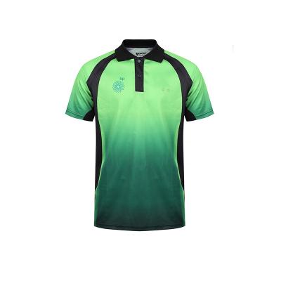 China cheap uniform Anti-wrinkle custom printed unisex polo t shirts with 100% polyester for sale