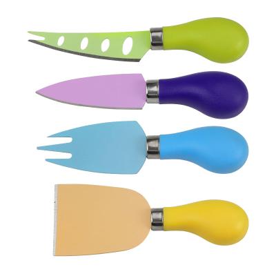 China Sustainable Factory Yangjiang Chinese 4 Piece Stainless Steel Cheese Knife Set for sale