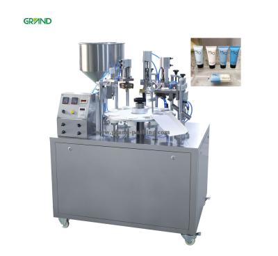 China Semi Automatic Plastic Tube Filling And Sealing Machine Grease Cosmetic Toothpaste for sale