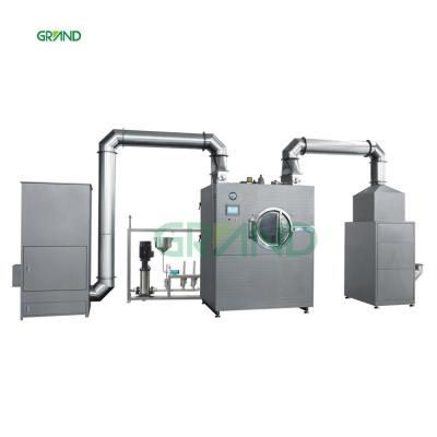 China Stainless Steel GMP Automatic Film Coating Machine Tablet Coating Machine for sale