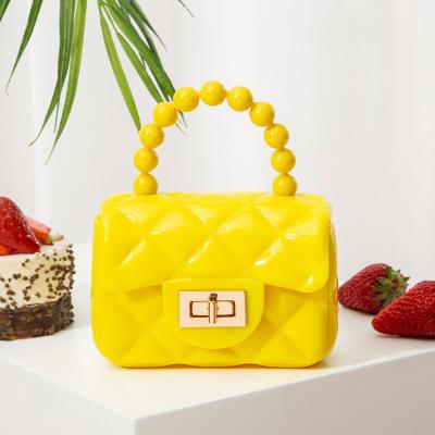 China Newest New Fashinable Designer Lady Purse Handbag Princess Tote Girl Jelly Bag for sale