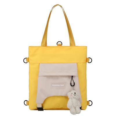 China Fashion Style New Arrival Student Canvas School Bag Universal Designer Shoulder Bag Custom Tote Bag for sale