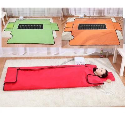 China 3 Heated Zone Blood Vessel Removal Sauna Blanket Portable Far Infrared Infrared Thermal Slimming Sauna Blanket for sale