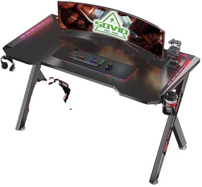 China (Size) Modern Style Trend 47 Inch Adjustable RGBLED Gaming Table for sale