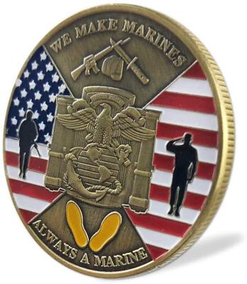 China United States Bulk Coin Marine Corps Military Commemorative Collection of USA Vintage Challenge Coin for sale