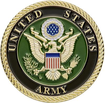 China New Custom USA Metal Die Struck USA Army Challenge Coin Metal Free Design Casting Military Coin for sale