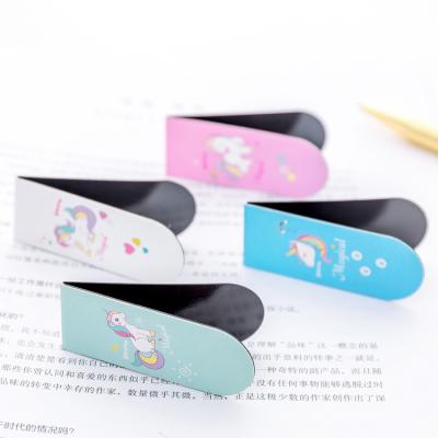 China Folk Art Factory Price Magnetic Page Clip Bookmark Reading Folding Custom Magnetic Bookmark for sale