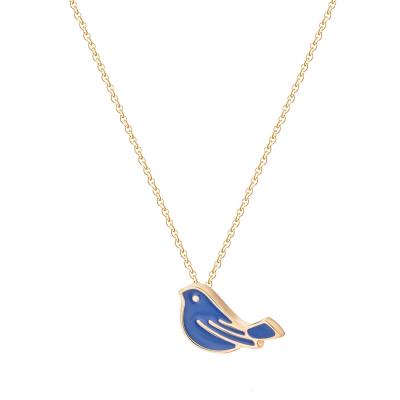 China Fashion New Arrival Peace Bird Pendant Necklace Gold Plated Pigeon Jewelry Necklace For Women Men for sale