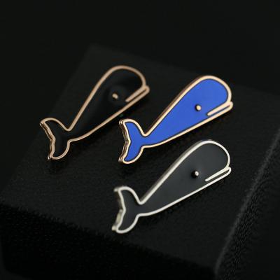 China Customized Cute Customized Link Men's Dolphin Clip Costume Alloy Decoration Metal Accessories Clip Manufacturer for sale