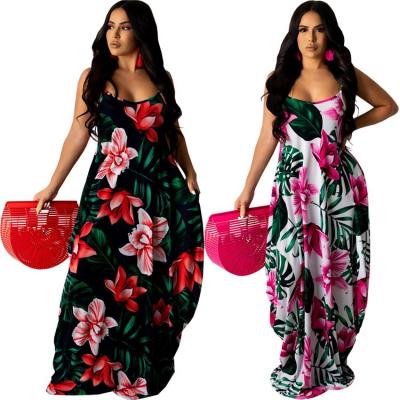 China New arrival women ladies women clothing fashion dresses anti-static floral mujer vestidos dress 2021 summer long loose for sale