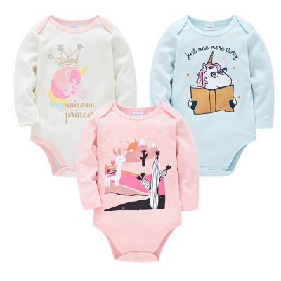 China Soft Cotton Jumpsuit 3pcs/lot Christmas Suit Newborn Baby Long Sleeve Winter Baby Clothes for sale