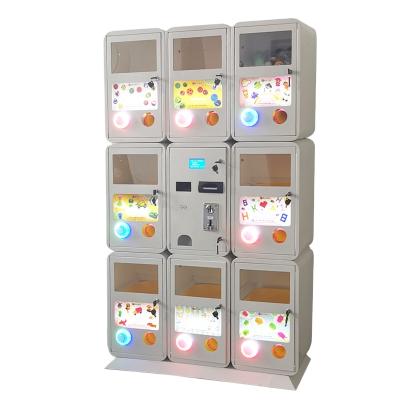 China Vending machine for capsule toys with multi payment selections such as 46-100pcs coin bill credit card for sale