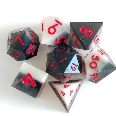 China Hot Dragon And Dungeon Resin Die-Cut Variety Styles Optional Black And White With Dice Family Games for sale