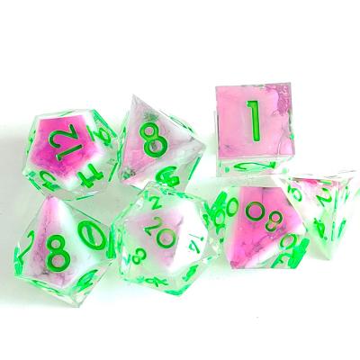 China Copper Aluminum Pixie Dice Font Color Can Red New Dragon and Dungeon Resin Dies Customized for sale