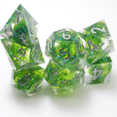 China Direct Selling Dragon and Dungeon Liquid Die Cut Polyhedron Resin for Cutting Multi Color Custom Dies for sale