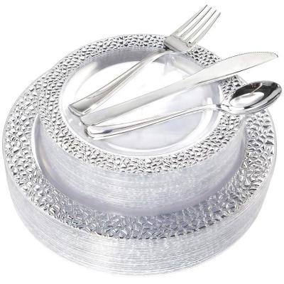 China Best Price Disposable Fiesta Picnic Plastic Dinnerware Sets for sale