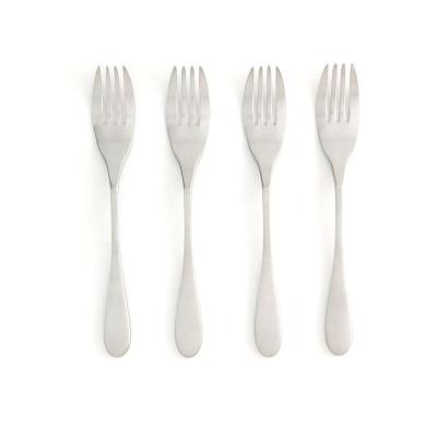 China Dining Tableware Wholesale Branded Silver Plastic Serving Fork for sale