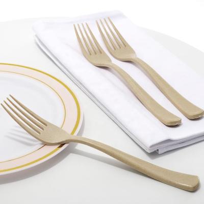 China Biodegradeble Disposable Bamboo Cutlery Biodegradable Forks for sale