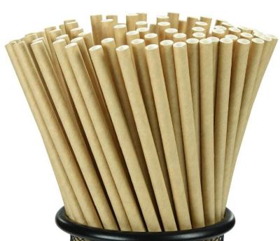 China Disposable Pure Color Biodegradable Paper Straws for sale