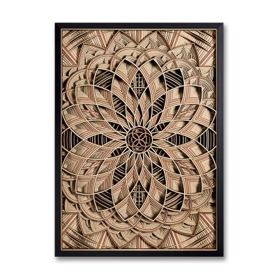 China Europe Artist Design Islamic Wall Art Wood Carving Three-Dimensional Wood Carving Home Decor Family Wood Carving Art Painting for sale