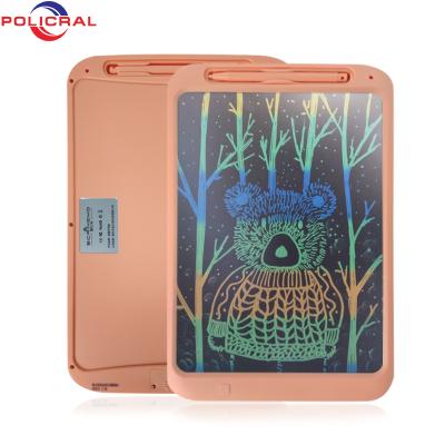 China New Style Orange 12inch Self Adhesive LCD Writing Drawing Tablet High Quality Easy To Paint Protection for sale