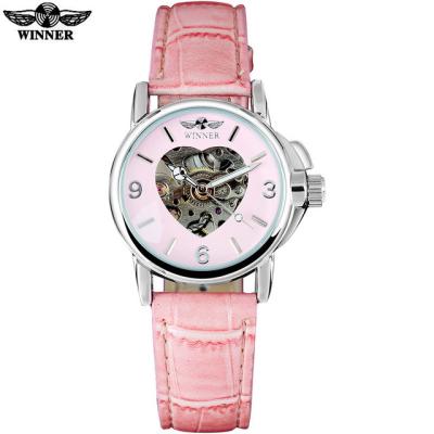 China The Most Popular Water Resistant China Brand Watches Lady Automatic Mechanical Heart Dial Watch For Women for sale