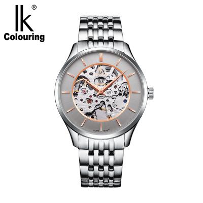 China Water Resistant IK Dye K004 Watches Men's Automatic Watch, Business Stainless Steel Mechanical Men's Analog Watch for sale