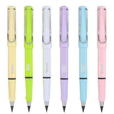 China New Colorful School Gold Office Logo Ink Erasable Pencil Customized Factory Top Selling Funny Plastic Mechanical No Shell for sale