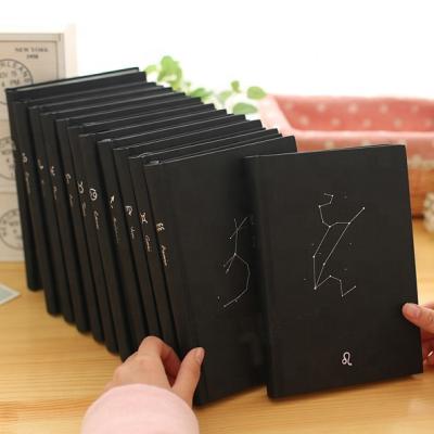 China Hardcover Book Diary High End Vintage Design Special Notebook 12 Constellations Notebook For School Office for sale