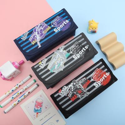 China Schools & China Hot Selling Desks Portable And Cute Large Capacity Kids School Pencil Cases Canvas Pencil Bags In Bulk For Kids for sale